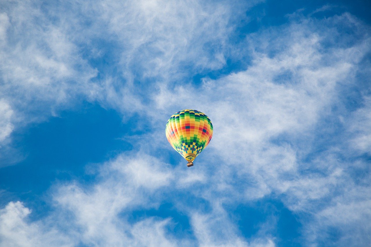 hot air balloon, relaxation, tranquility